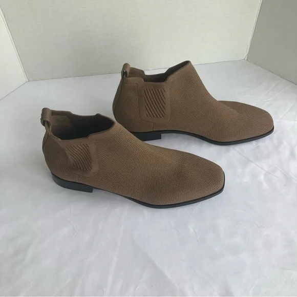 Women's Vivaia Ryan Square Toe Boots Booties Brown Chelsea Size 42/Size 10.5 - Picture 3 of 11